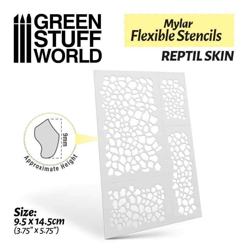 Stencil Flessibili - PELLE DI RETTILE (9mm ca.) (3676)