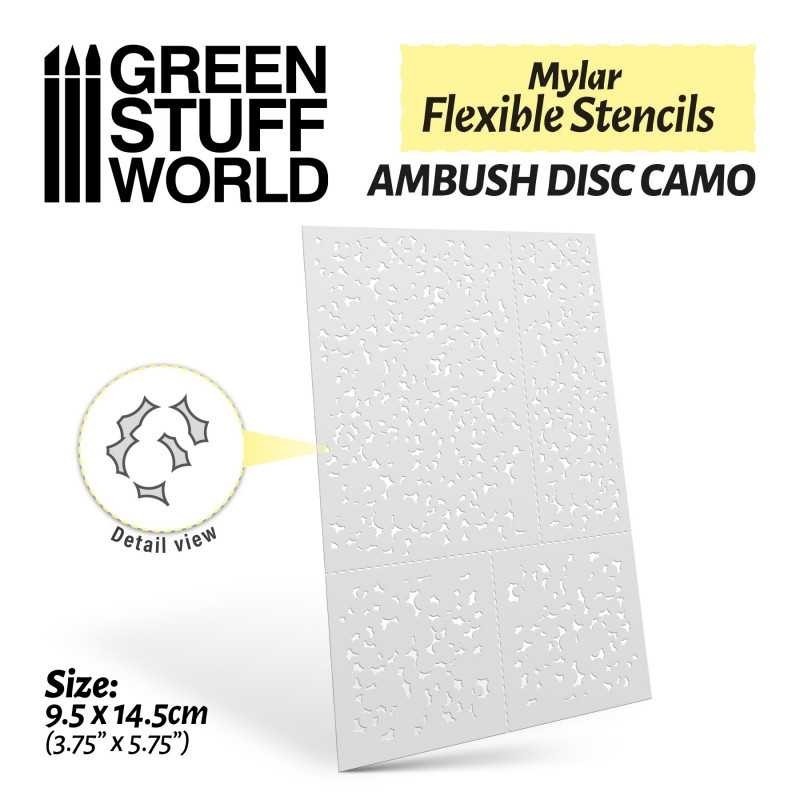 Stencil Flessibili - Mimetizzazione tipo Dischi (Diverse misure) (3679)