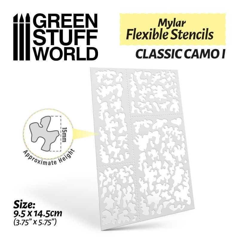 Stencil Flessibili - Mimetizzazione classico 1 (15mm ca.) (3682)