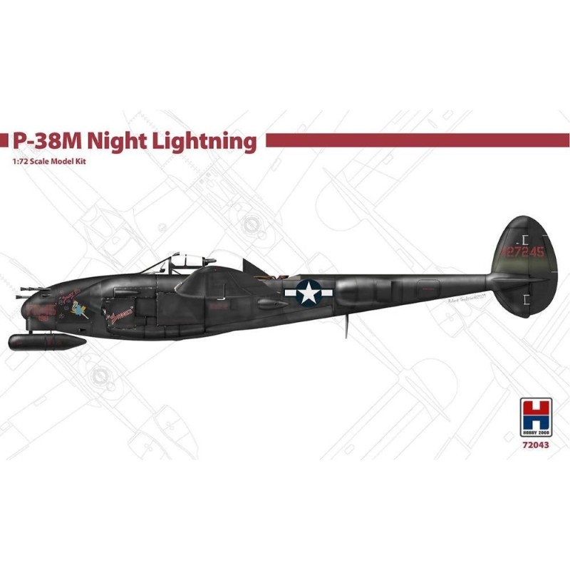 P-38M Night Lightning - DRAGON + CARTOGRAF + PMASK (1/72)