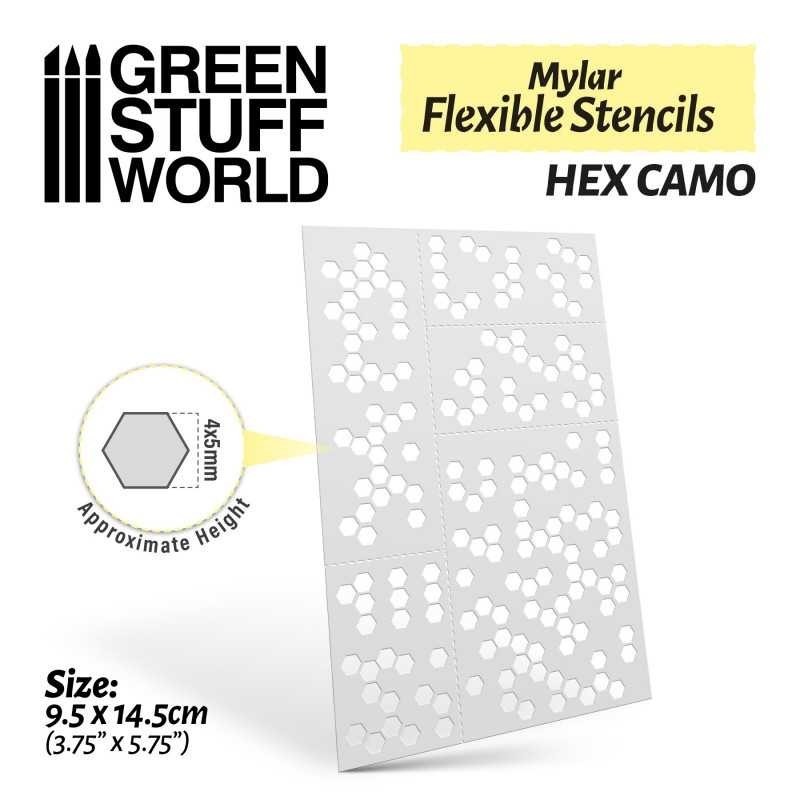 Stencil Flessibili - Mimetizzazione esagonale (4x5mm) (3677)