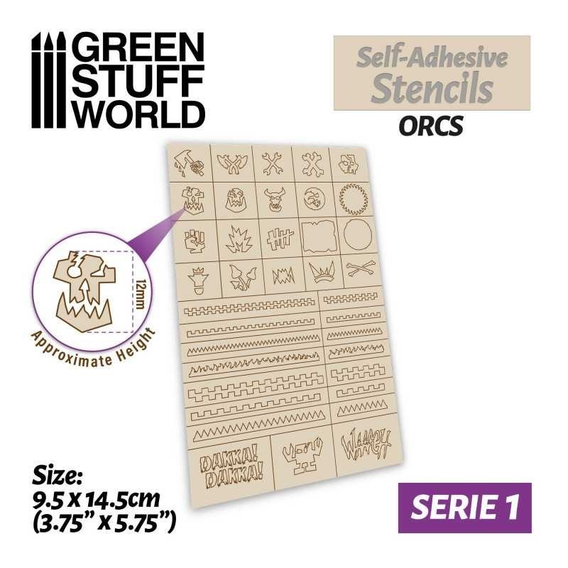 Stencil autoadesivi - Orchi (11465)