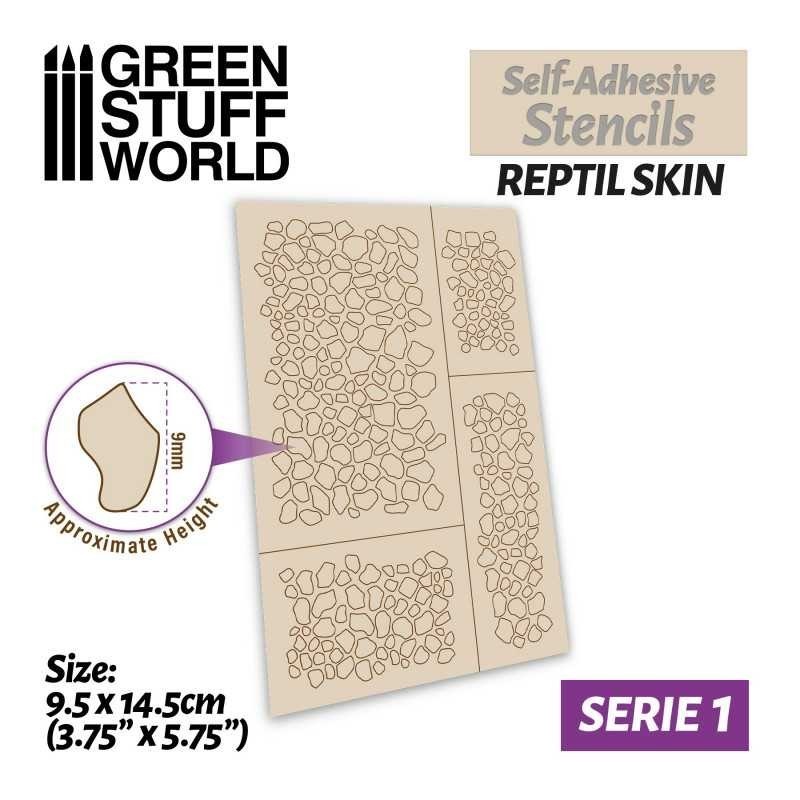 Stencil autoadesivi - Pelle di rettile (9504)