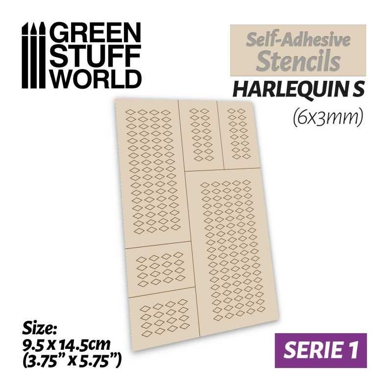 Stencil autoadesivi - Arlecchino S - 6x3mm (9447)