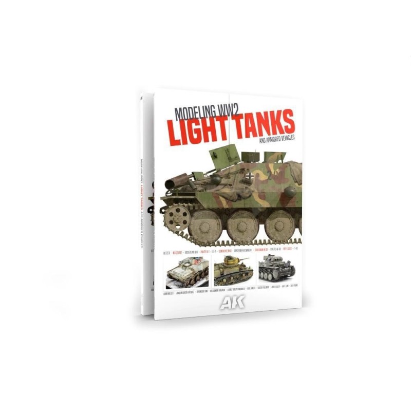 MODELING WW2 LIGHT TANKS AND ARMORED VEHICLES - Inglese. 124 pagine. Copertina morbida