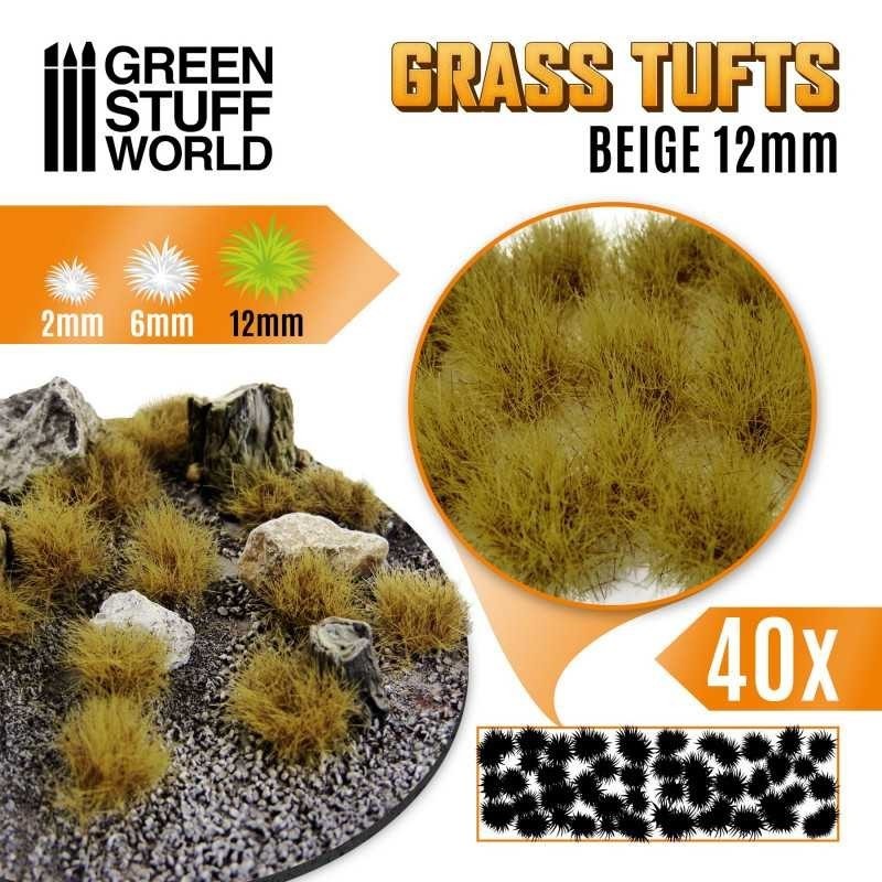 Ciuffi Erba - Autoadesivi - 12mm - BEIGE (1348)