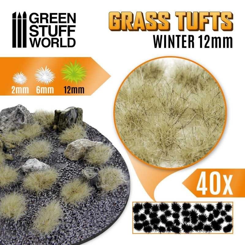 Ciuffi Erba - Autoadesivi - 12mm - INVERNO (10665)
