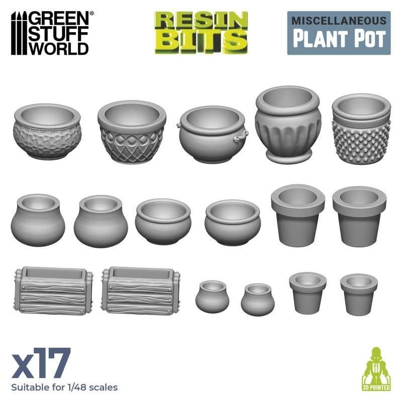 Set stampato in 3D - Vasi (3094)