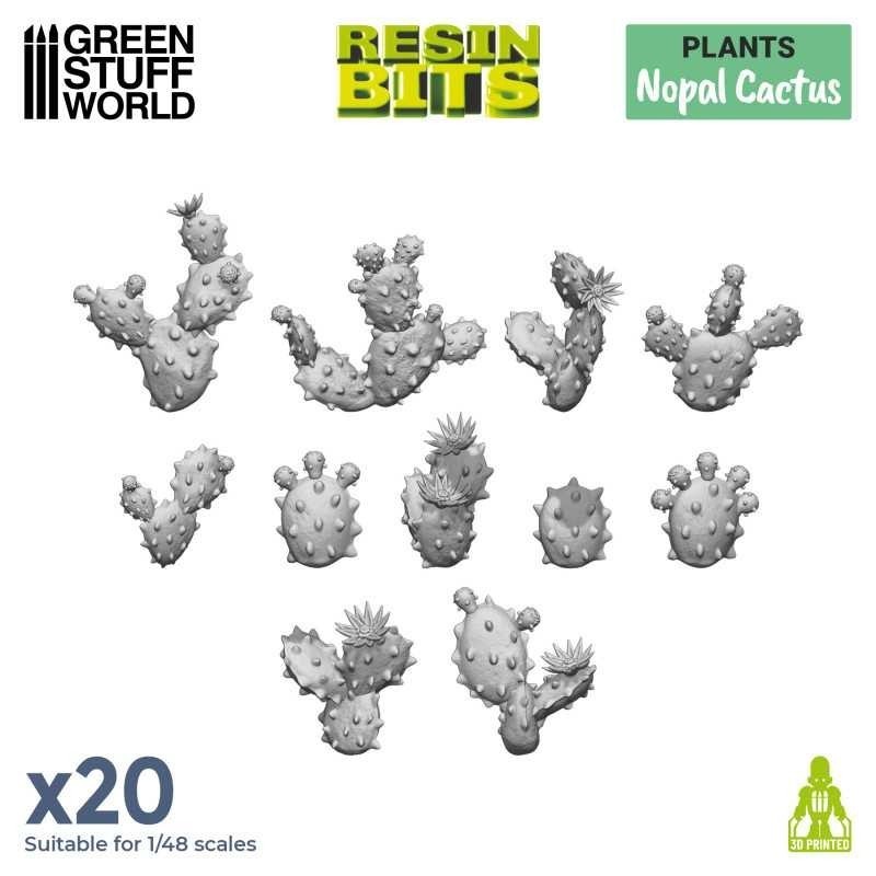 Set stampato in 3D - Cactus nopal (11612)