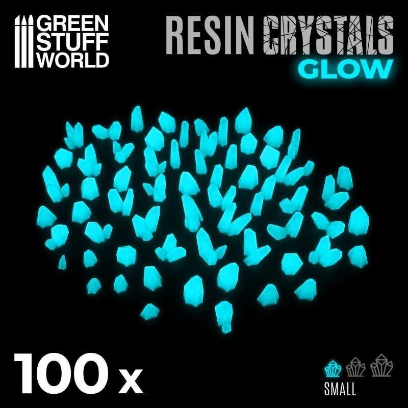 Cristalli in Resina BLU TURCHESE GLOW - Piccoli (10386)