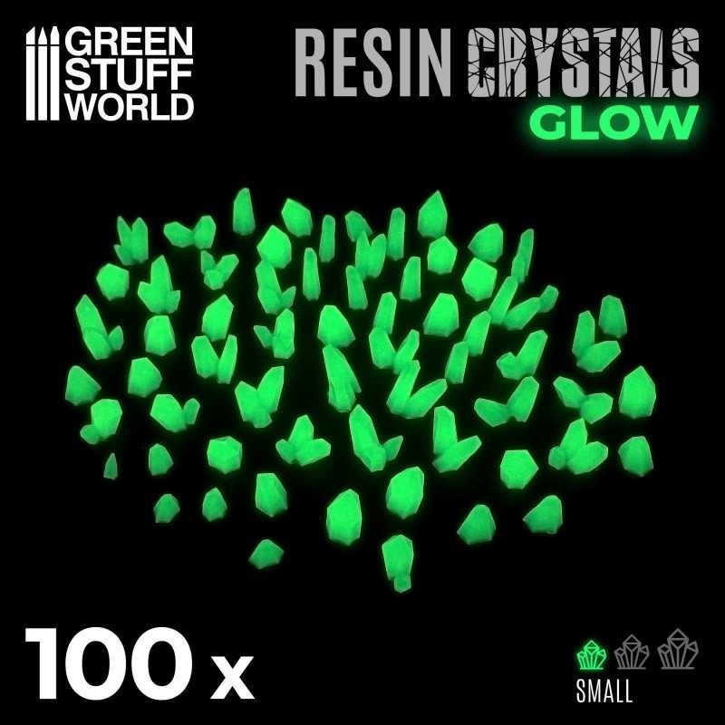 Cristalli in Resina VERDE GLOW- Piccoli (10385)