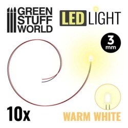 Luci LED BIANCO CALDO - 3 mm (3822)