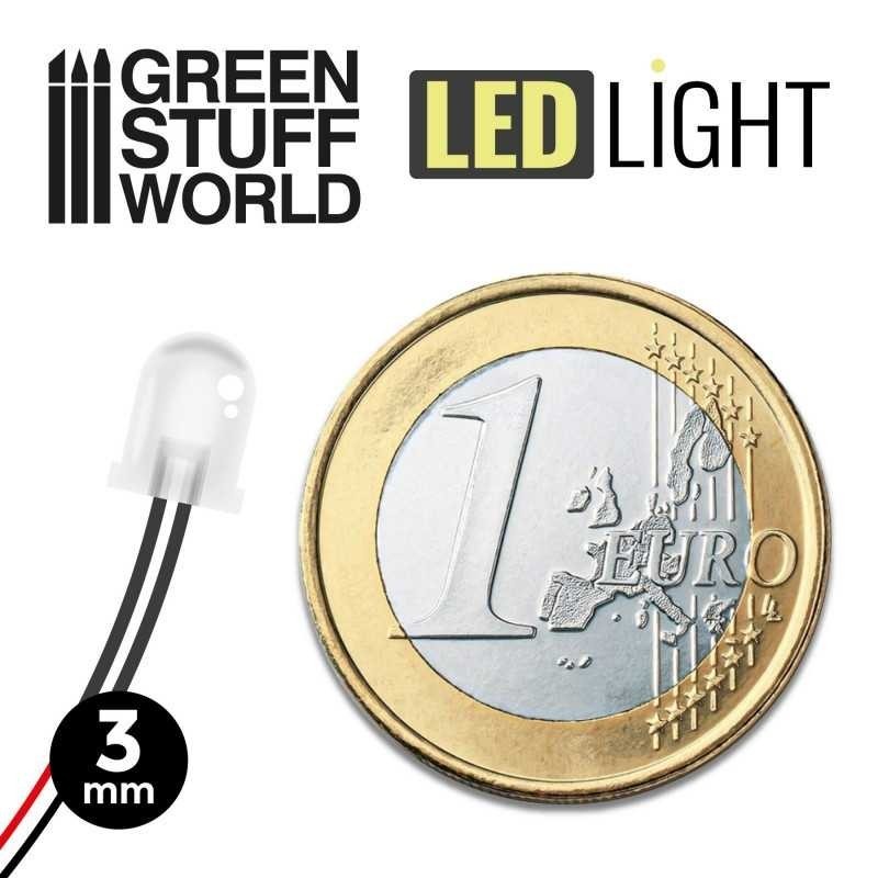 Luci LED BIANCO CALDO - 3 mm (3822)