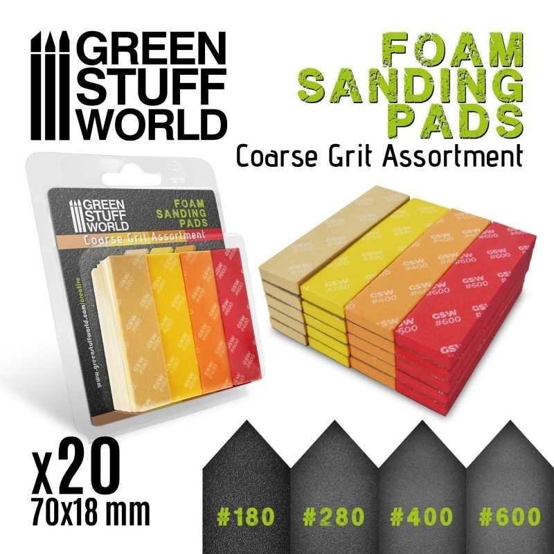 SPUGNA ABRASIVA EVA - Assortimento grana grossa x20 (10977)