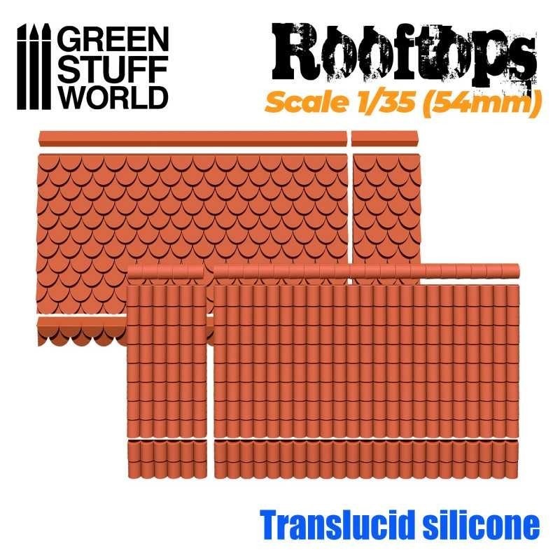 Stampi in Silicone Tetti 1/35 (54mm) (2326)