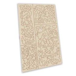 Stencil autoadesivi - Mimetizzazione classica 1 (11466)