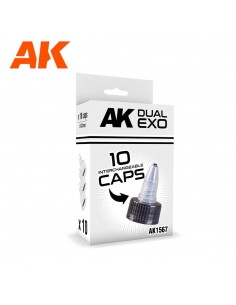 SET BLACK CAPS (24mm diameter)