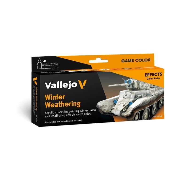 Vallejo set Winter Weathering by Chema cabrero di 8 colori da 18 ml