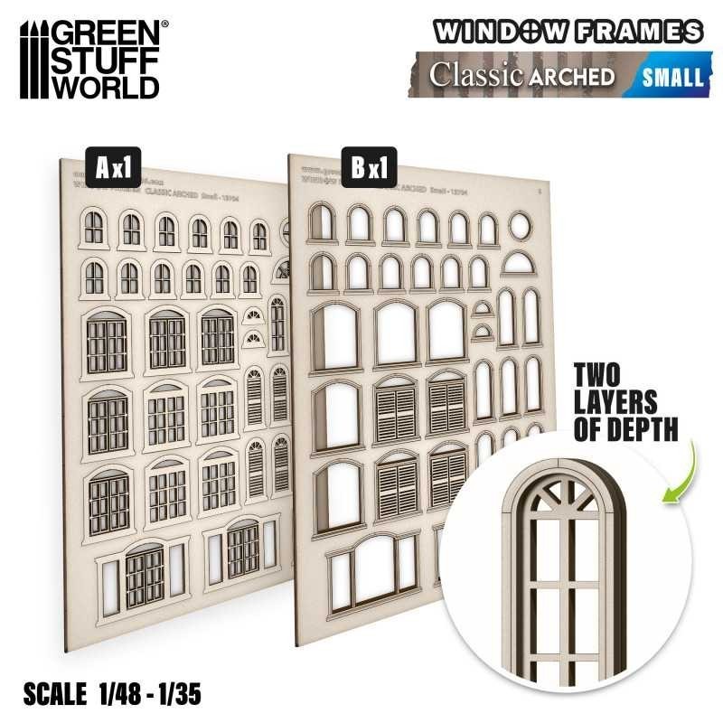Finestre in Miniatura - Classiche ad arco - Piccole (13704)