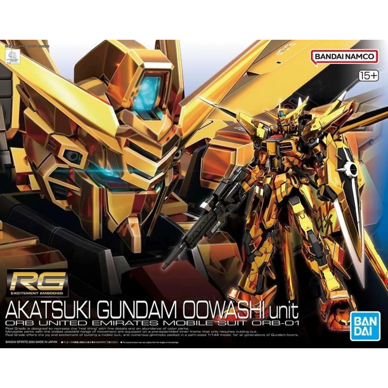 Rg gundam akatsuki gundam oowashi unit 1/144