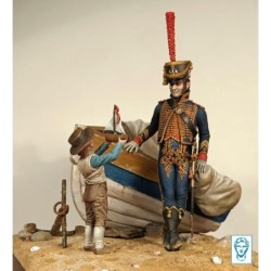 “Vous voulez utiliser mon petit bateau, Monsieur le Marin? Maitre des Marines de la Garde Impériale, 1805 (75mm)