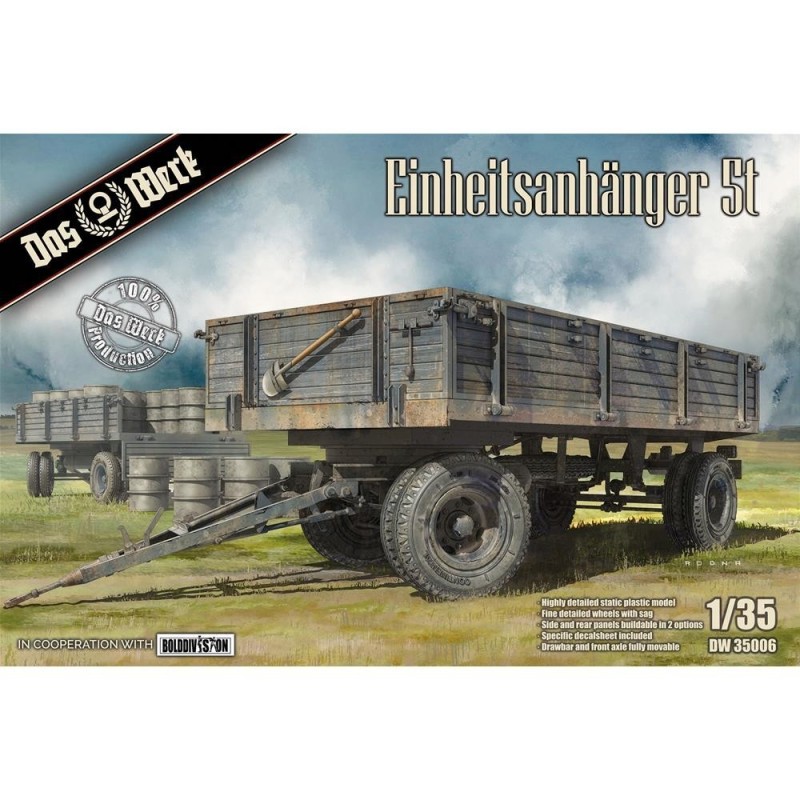 Rimorchio tedesco Einheitsanhänger 5t  1/35