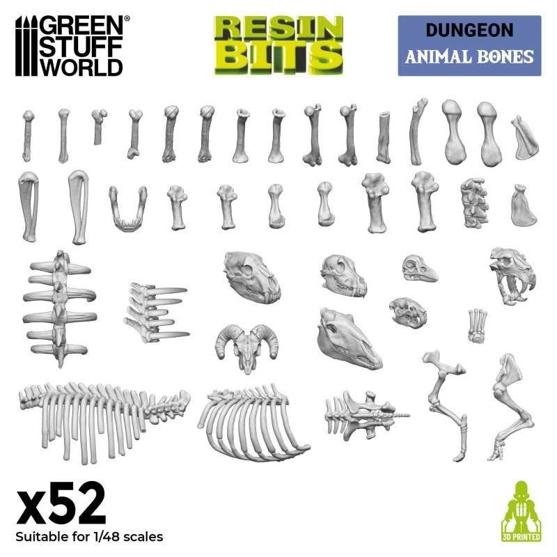 Set stampato in 3D - Ossa di animali 1/48 (12242)