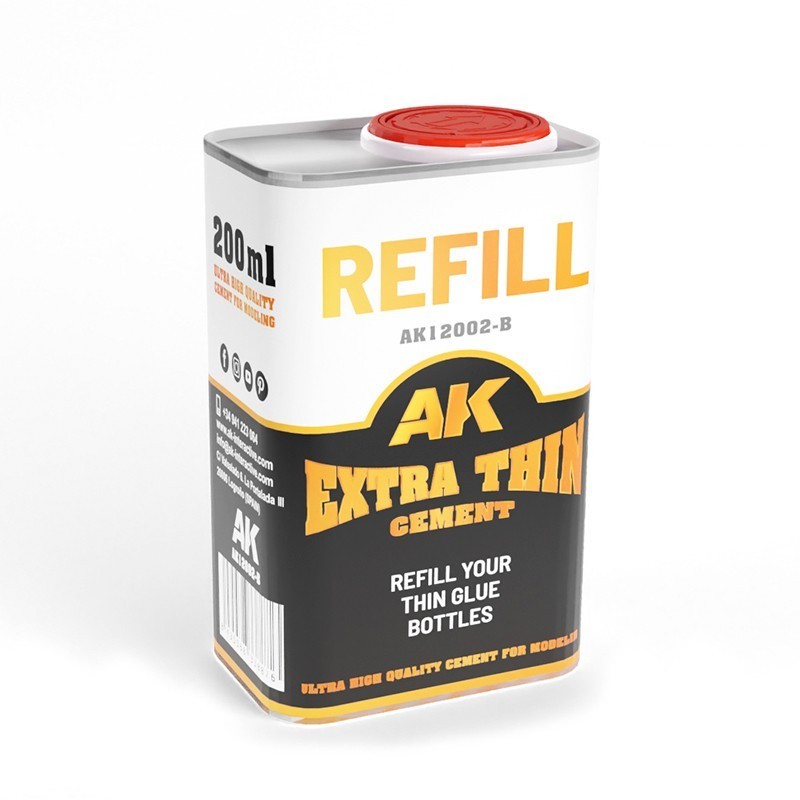 REFILL – EXTRA THIN CEMENT (GLUE) 200ml