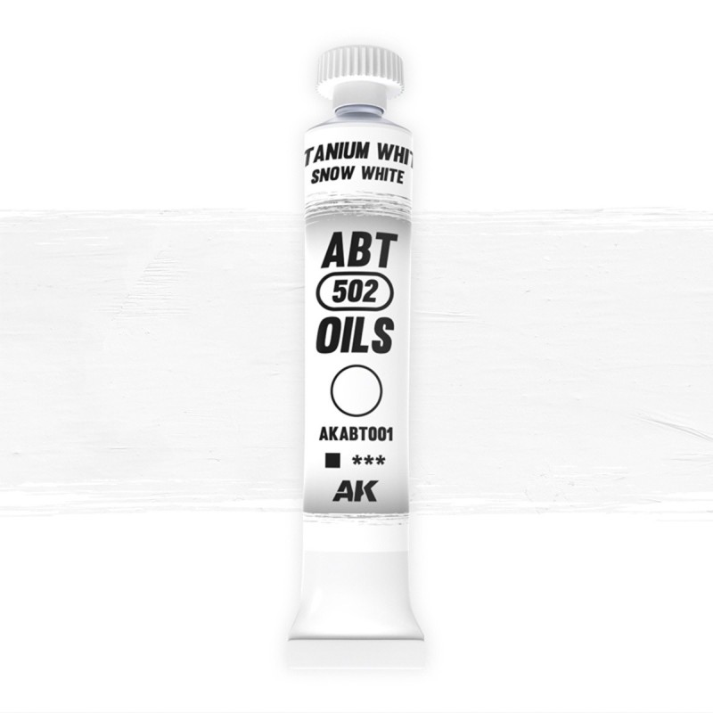 Colore ad olio SNOW WHITE in tubetto da 20ml