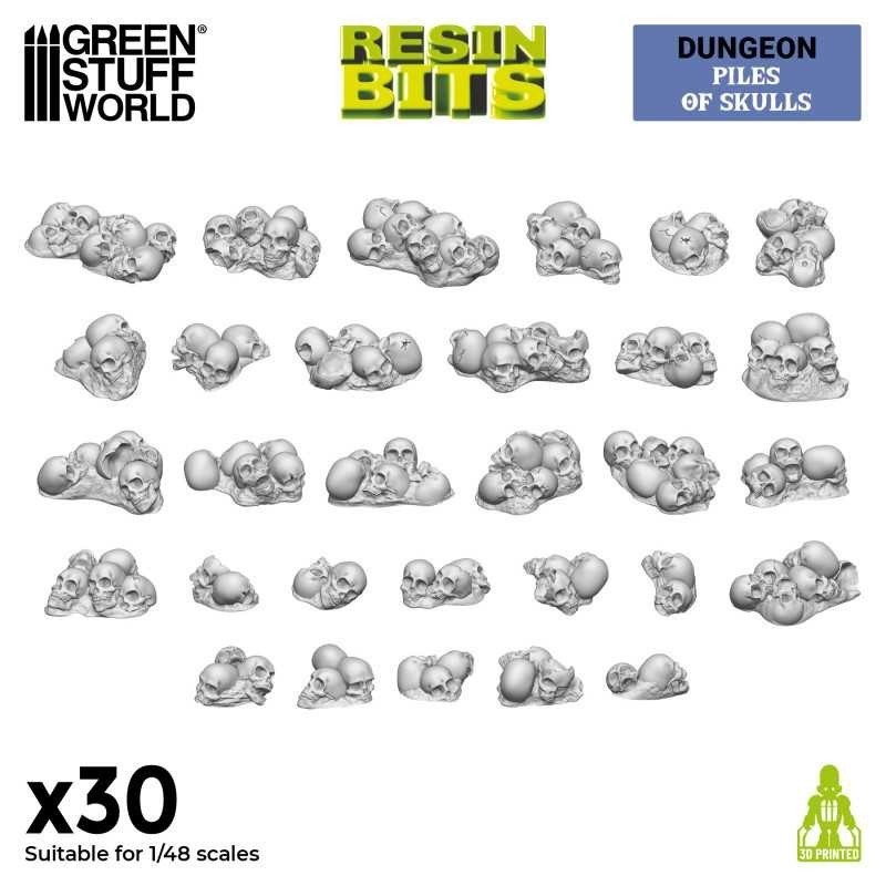 Set stampato in 3D - Pile di teschi 1:48 (13298)