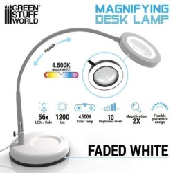Lampada con lente ingrandimento - Faded White (5595)