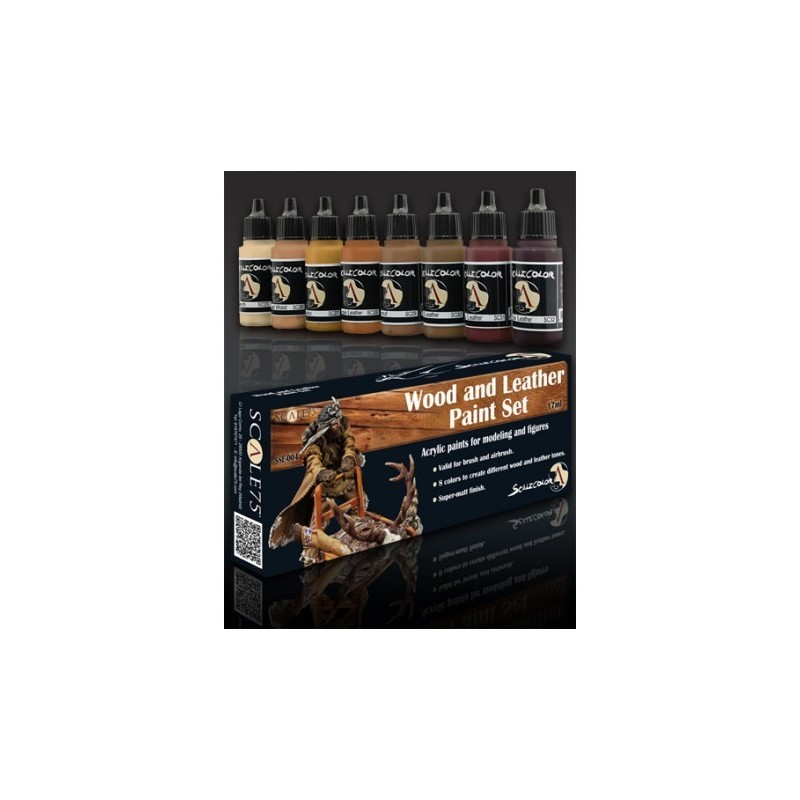 WOOD and LEATHER Paint set