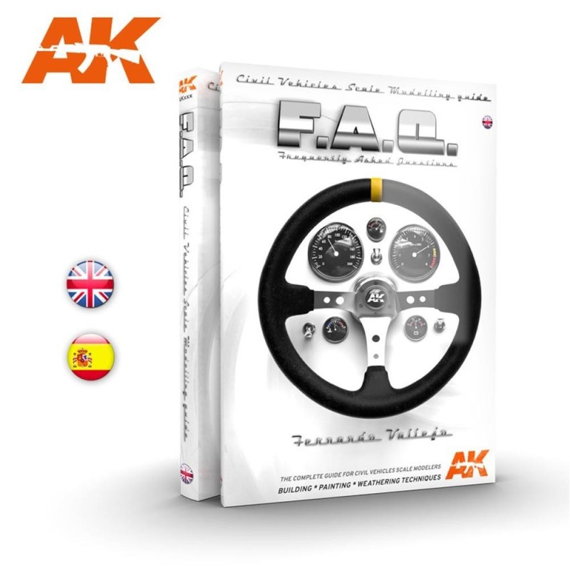 AK INTERACTIVE: CIVIL VEHICLES SCALE MODELLING F.A.Q (manuale in lingua inglese 360 pagine)