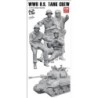 WW2 U.S. tank crew (4 figure in resina) (1/35)