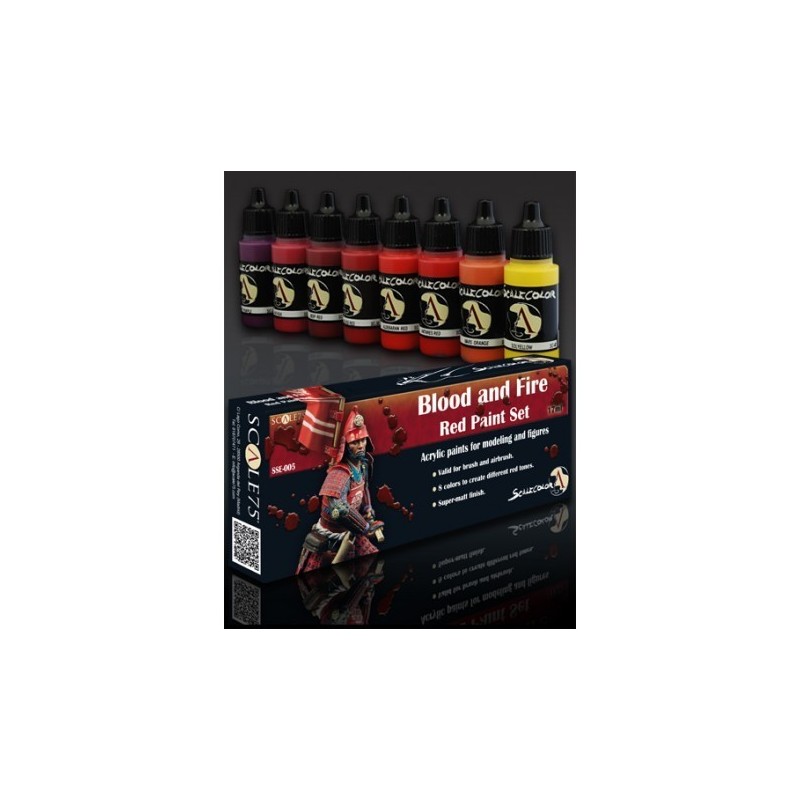 BLOOD and FIRE Red Paint Set