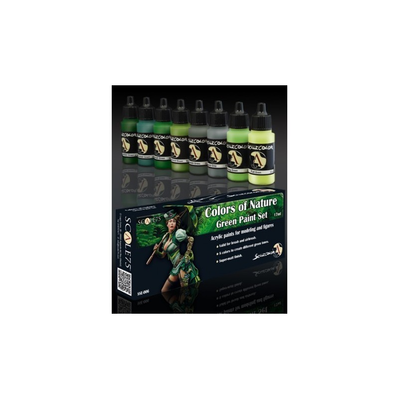 COLORS of NATURE Green Paint Set
