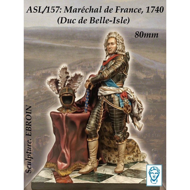 Maréchal de France (Charles Auguste Fouquet, Duc de Belle-Isle) 1740. EDIZIONE LIMITATA 100 COPIE (80mm)