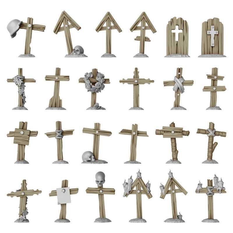 Croci di legno da trincea 1/48-1/35 (12722)