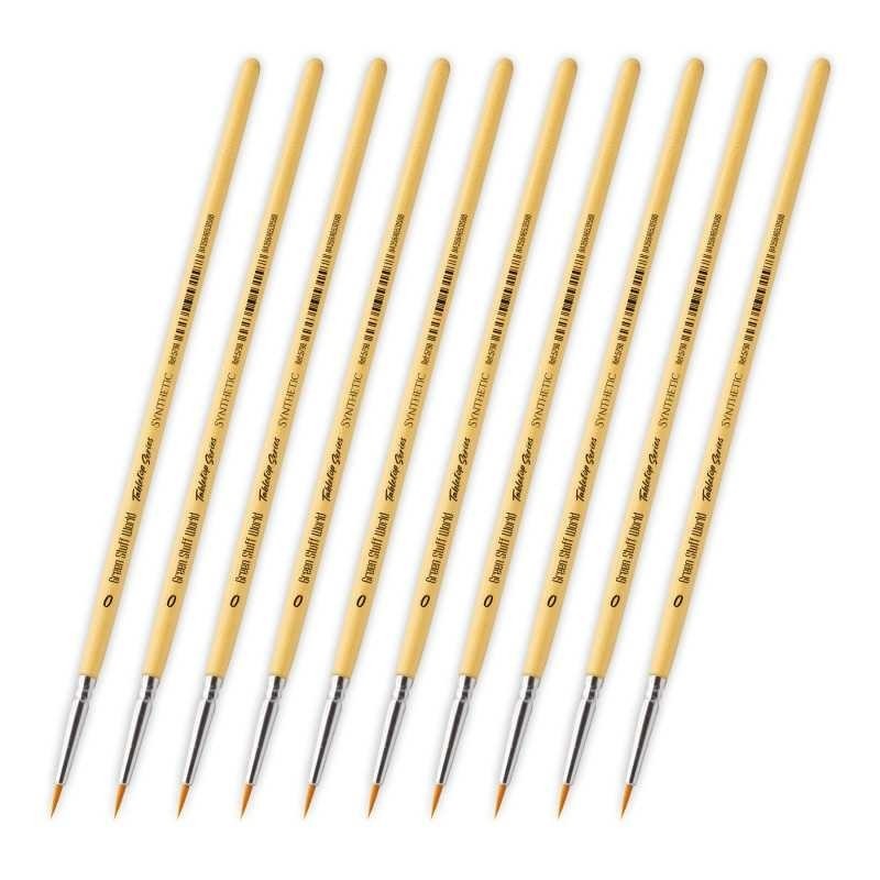 TABLETOP SERIES Set Pennelli Sintetici 0 (Set da 10) (5798)