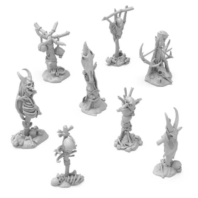 Totem sinistri con teschi 1:48-1:35 (12734)