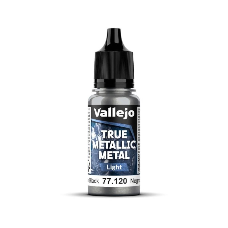 Vallejo TRUE METALLIC METAL Light: Obsidian Black - 18 ml