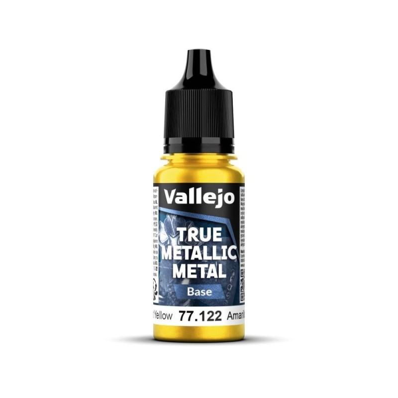 Vallejo TRUE METALLIC METAL Base: Radiant Yellow - 18 ml