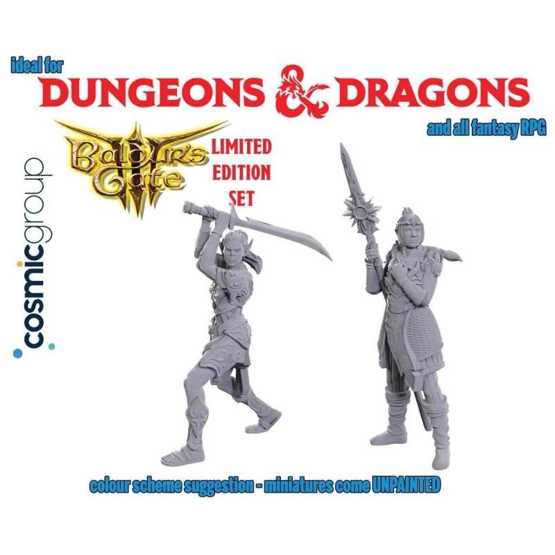 Dungeons & Dragons - Nolzur Marvelous Miniatures - Special Edition Baldur Gate 3 — Lae Zel & Shadowheart