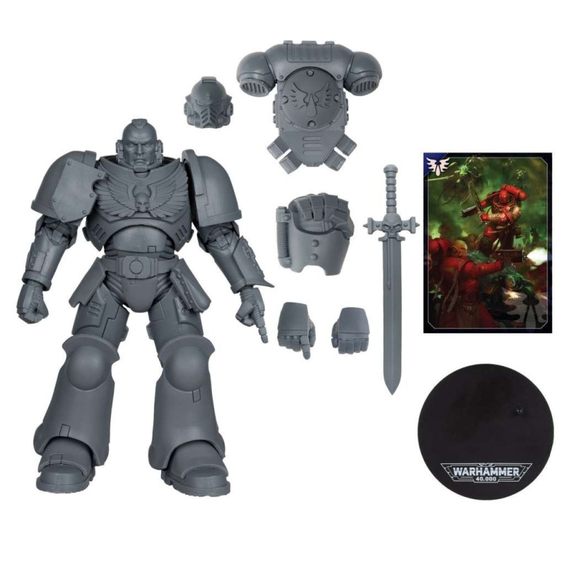 Warhammer 40000 7in Figures Wv11 - Assault Intercessor Sergeant (Blood Angel)(Ap)