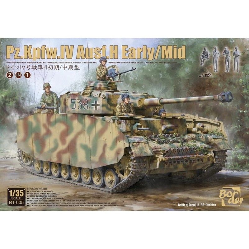 PANZER IV H EARLY/MIDDLE (completo di 4 carristi ) 1/35