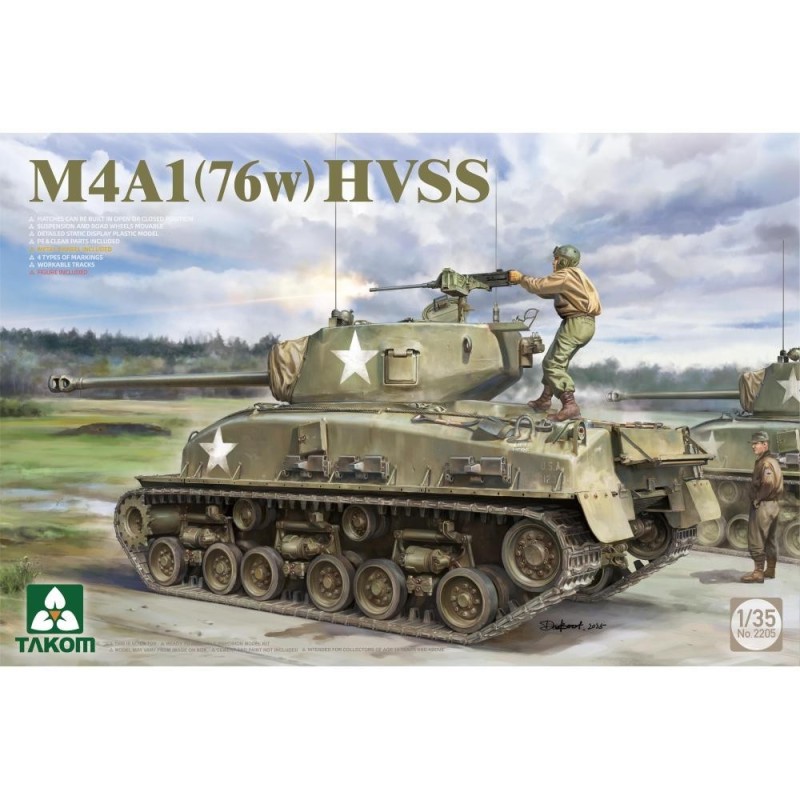 M4A1(76w) Sherman HVSS 1/35
