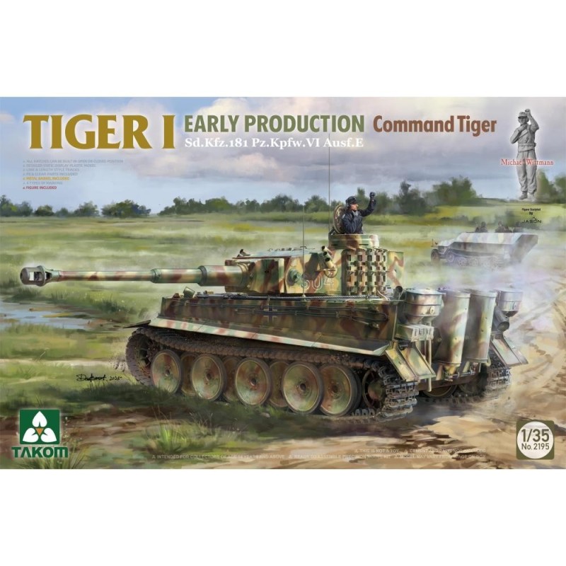 TIGER I EARLY-PRODUCTION Sd.Kfz.181 Pz.Kpfw.VI Ausf.E Command Tiger 1/35
