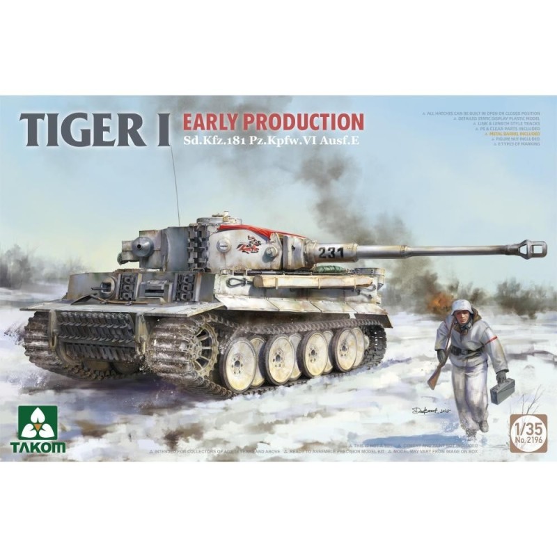 TIGER I EARLY-PRODUCTION Sd.Kfz.181 Pz.Kpfw.VI Ausf.E 1/35