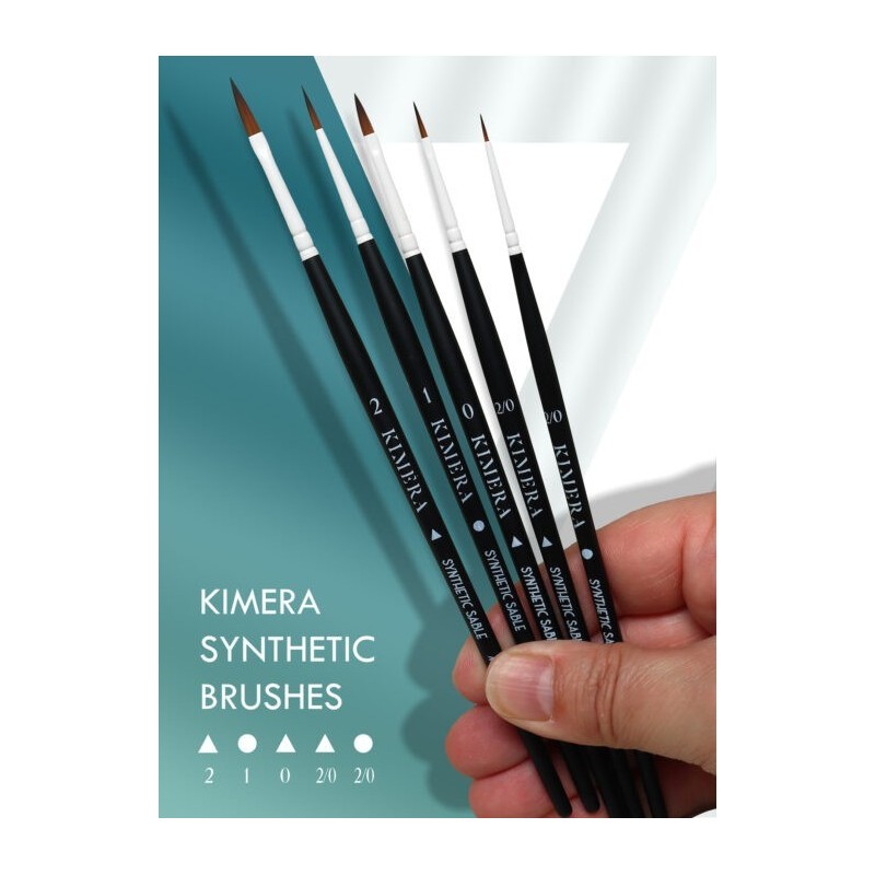 Set di pennelli sintetici Kimera