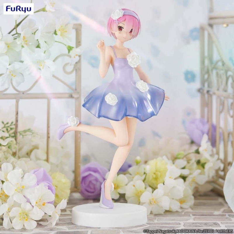 Rezero Ram Flower Dress Trio-Try-It Fig